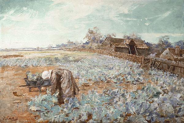 Jane Sutherland A Cabbage Garden china oil painting image